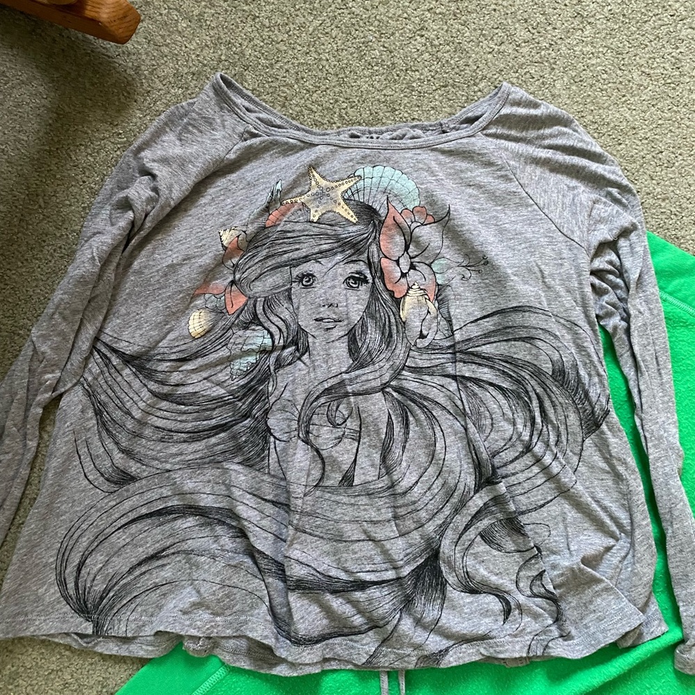 Torrid Disney Little Mermaid long sleeve shirt